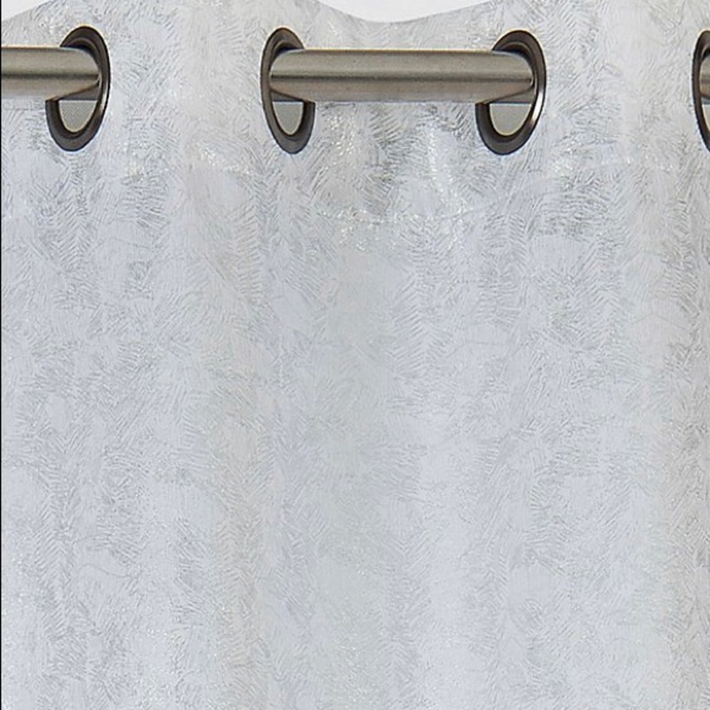 Salt Blackout White Shimmer Curtain Panels